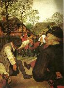 Pieter Bruegel detalj fran bonddansen oil